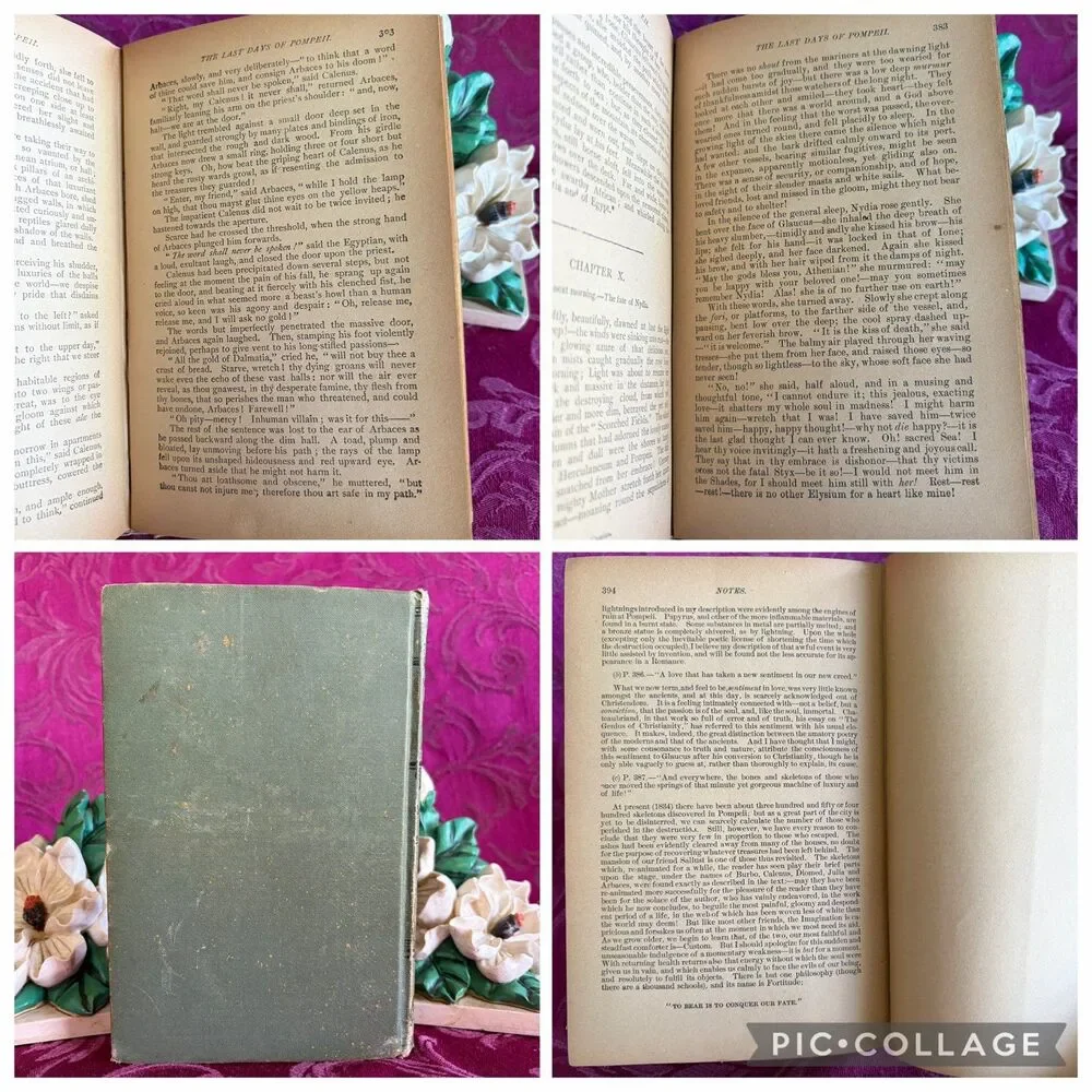 1899 The Last Days of Pompeii by Sir Edward Bulwer Lytton, Caxton Edition